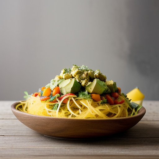 Spaghetti Squash & Avocado Salad recipe image