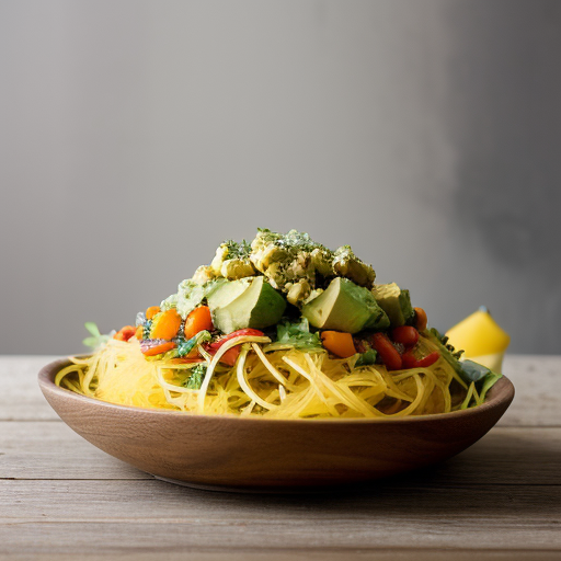 Spaghetti Squash & Avocado Salad recipe image