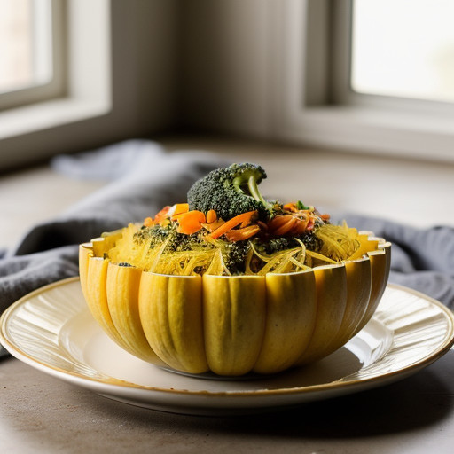 Spaghetti Squash Primavera Gngm74 B recipe image