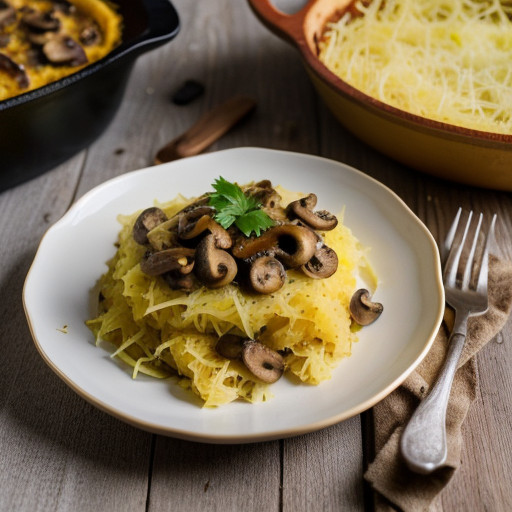 Spaghetti Squash and Chicken Skillet Casserole recipe image