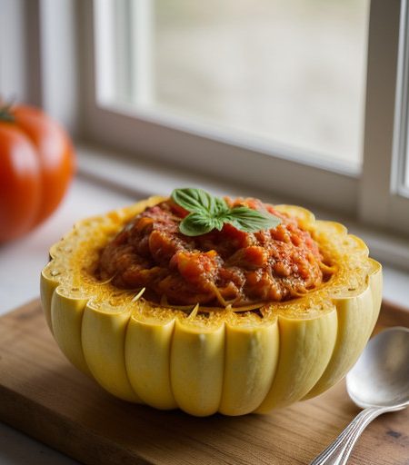 Spaghetti Squash on Tomato Sauce recipe image