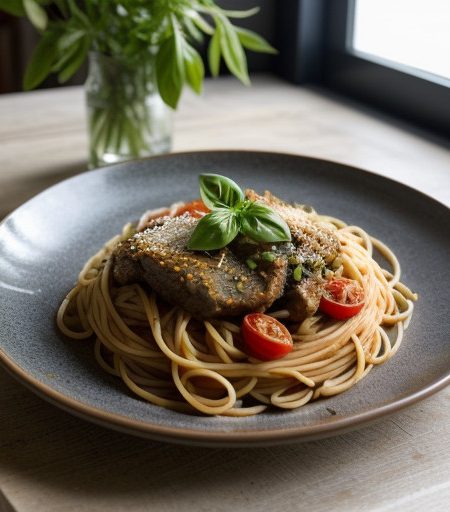 Spaghetti Trapani Style recipe image