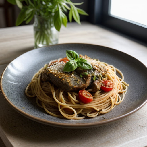 Spaghetti Trapani Style recipe image