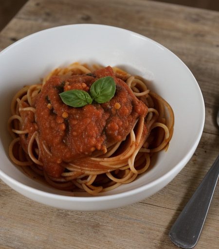 Spaghetti With Cold Tomato Sauce recipe image