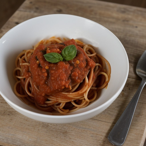 Spaghetti With Cold Tomato Sauce recipe image