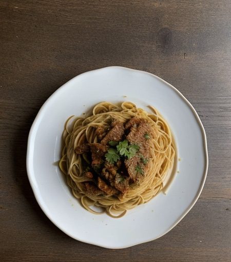 Spaghetti With Garlic & Oil*** recipe image