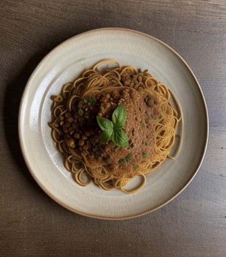 Spaghetti With Lentils recipe image