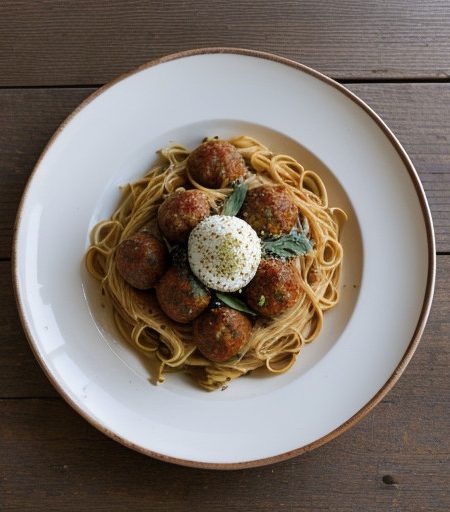 Spaghetti With Meatballs recipe image