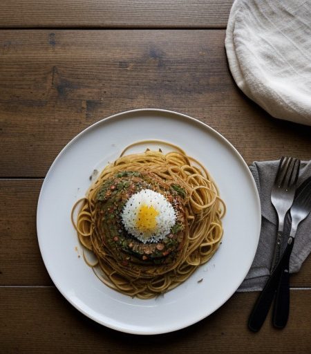 Spaghetti With Oil & Garlic recipe image