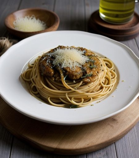Spaghetti With Oil and Garlic recipe image