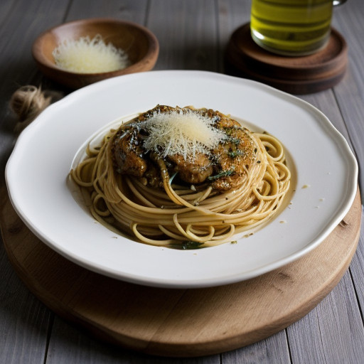 Spaghetti With Oil and Garlic recipe image