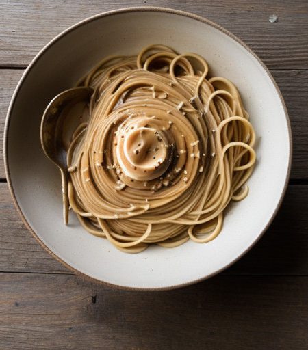 Spaghetti With Peanut Butter Sauce recipe image
