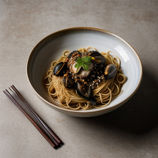 Spaghetti With Smoked-Oyster Sauce recipe image