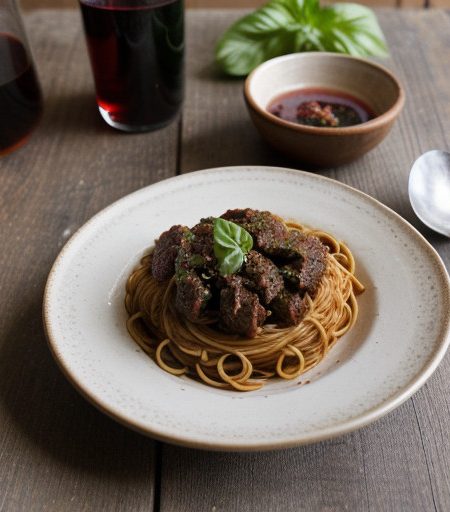 Spaghetti With Superb Meat Sauce recipe image