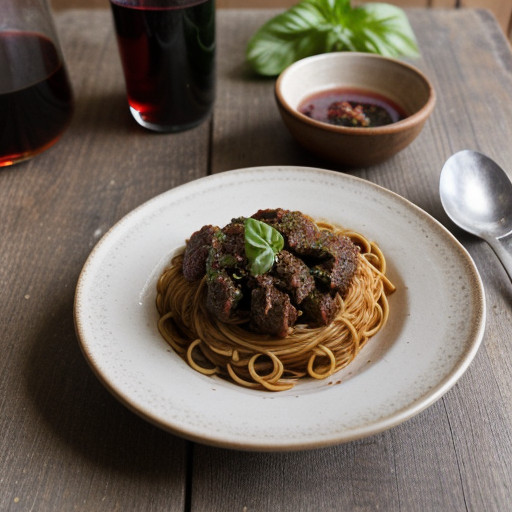 Spaghetti With Superb Meat Sauce recipe image