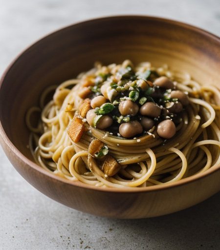 Spaghetti With White Bean Sauce recipe image