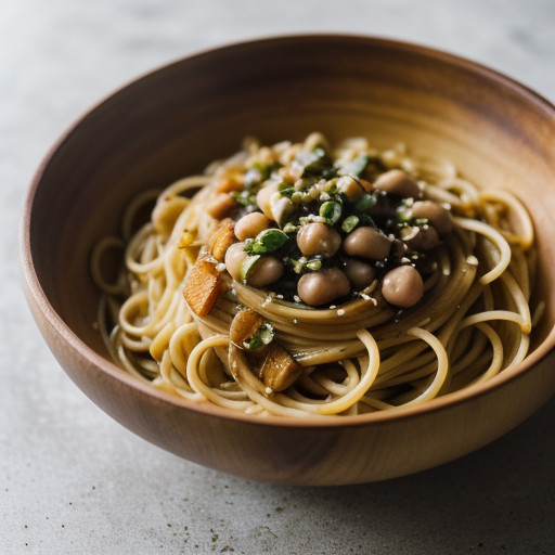 Spaghetti With White Bean Sauce recipe image