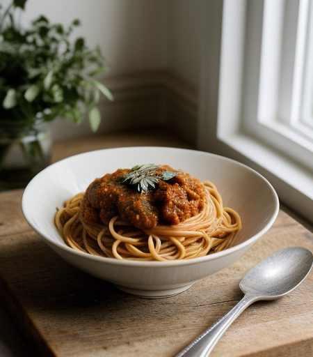 Spaghetti With Zesty Marinara Sauce recipe image