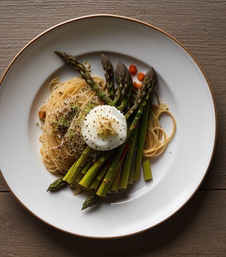 Spaghettini With Asparagus recipe image
