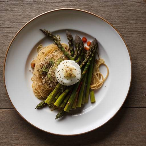 Spaghettini With Asparagus recipe image