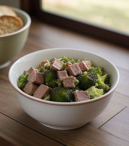 Spam Broccoli Pecan Salad recipe image