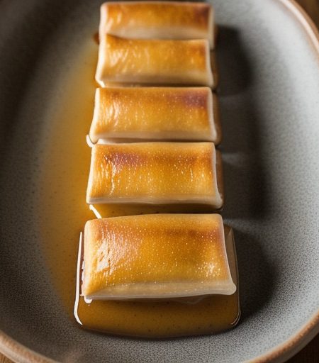 Spam Strudels With Mustard Sauce recipe image