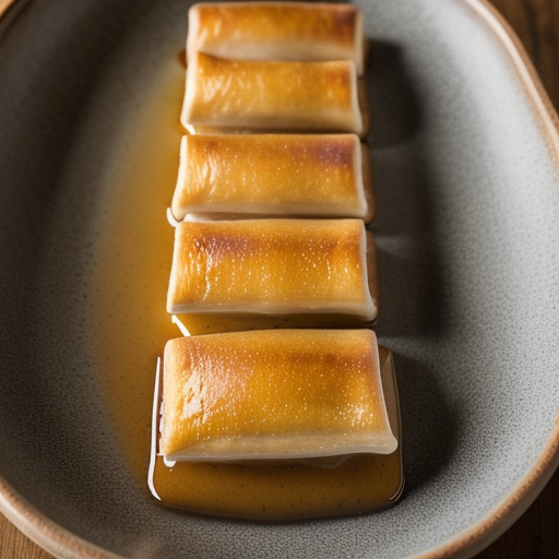 Spam Strudels With Mustard Sauce recipe image