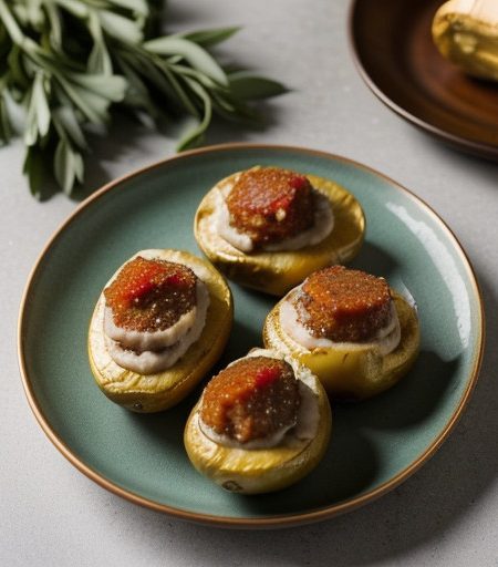 Spam Stuffed Potatoes Florentine recipe image
