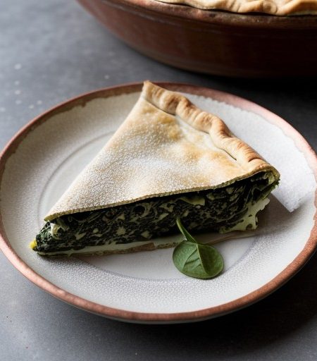 Spanakopita Nistisimi (Lenten Spinach Pie recipe image