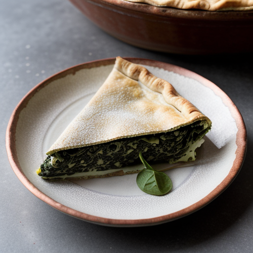 Spanakopita Nistisimi (Lenten Spinach Pie recipe image