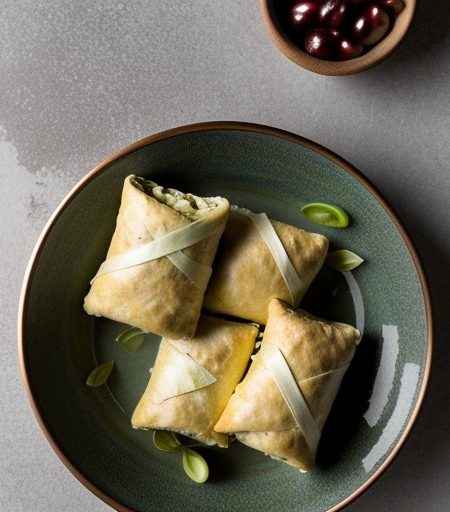 Spanakopita Peloponnisos (Peloponnese Spinach Rolls recipe image