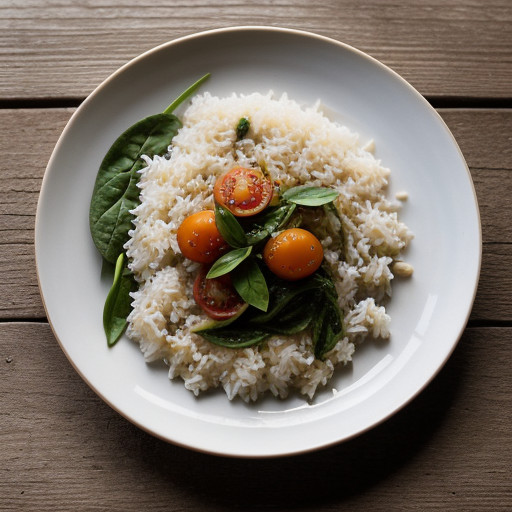Spanakorizo (Spinach and Rice recipe image