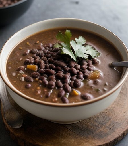 Spanish Black Bean Soup recipe image