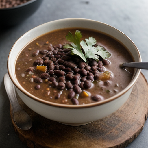 Spanish Black Bean Soup recipe image