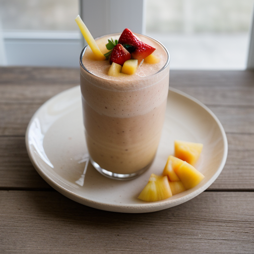 Spanish Fresh Fruit Frappe recipe image