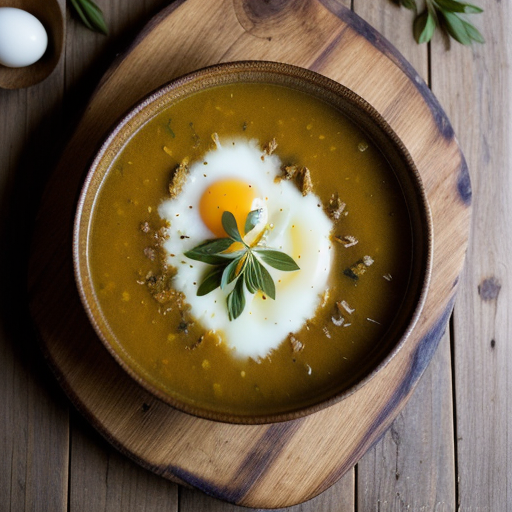 Spanish Garlic Soup #2 (Sopa De Ajo Al Horno recipe image