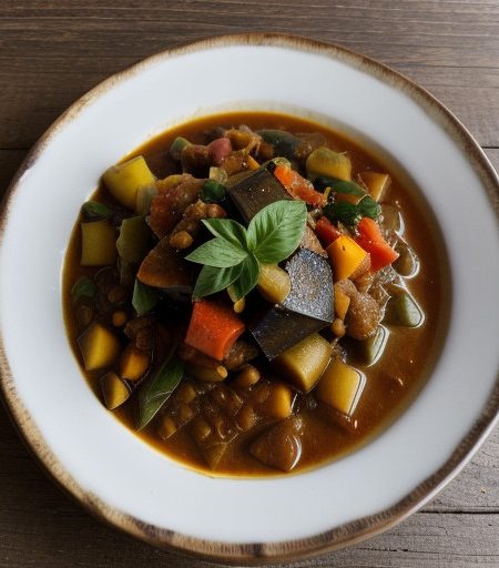 Spanish Vegetable Stew With Eggplant recipe image