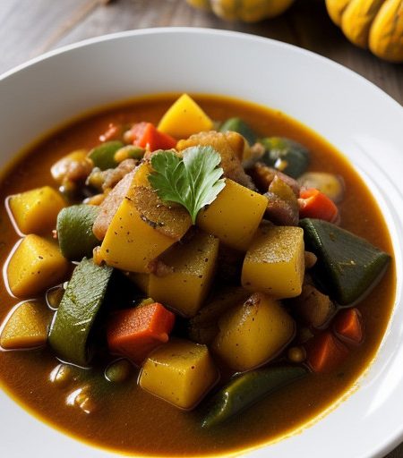Spanish Vegetable Stew With Squash recipe image