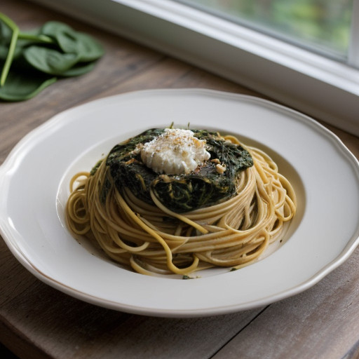 Speedy Spinach Spaghetti recipe image