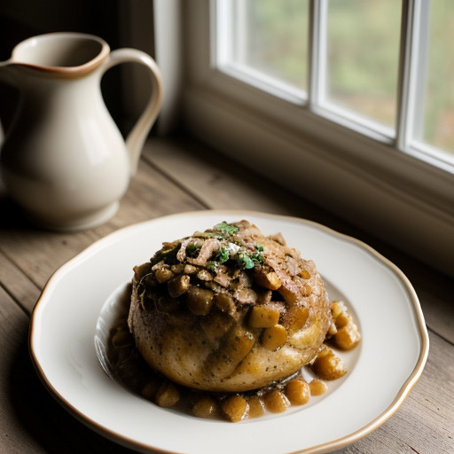 Speedy Spuds With Classic Chicken Topping recipe image