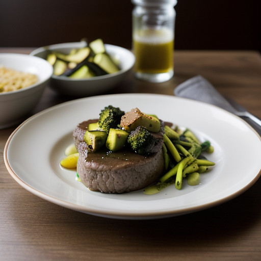 Speedy Steaks With Vegetables recipe image