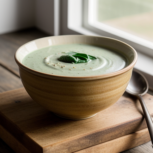 Spenot Kremleves (Cream of Spinach Soup recipe image