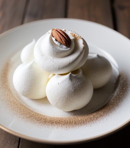 Spiced Almond Meringues recipe image