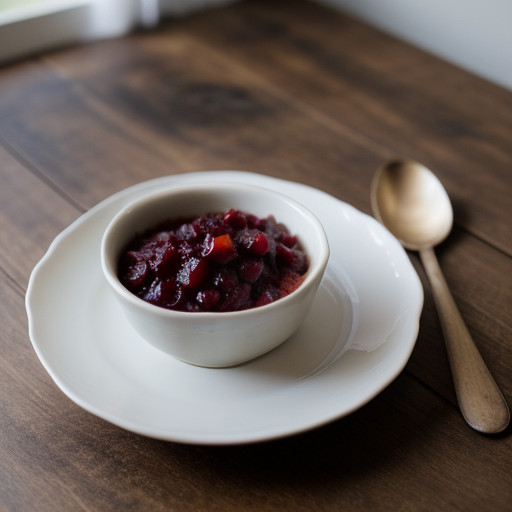 Spiced Apple Cranberry Sauce recipe image