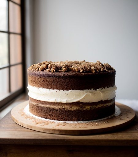 Spiced Apple-Walnut Layer Cake recipe image