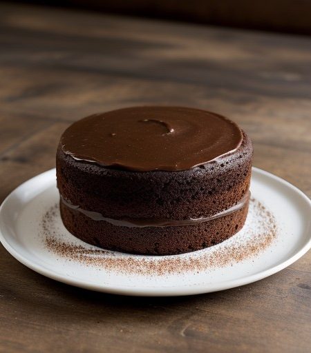 Spiced Applesauce Chocolate Cake recipe image