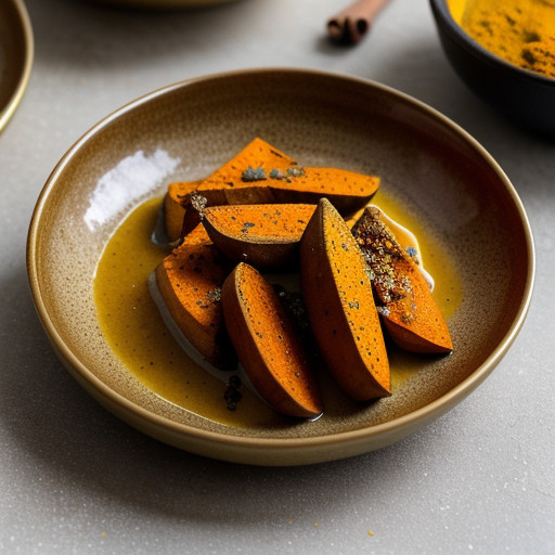 Spiced Bake Sweet Potatoes recipe image
