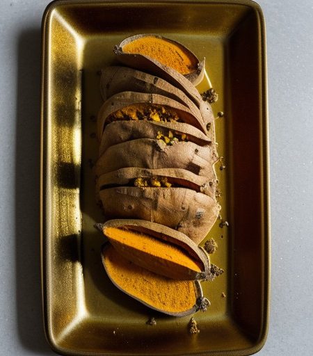 Spiced Baked Sweet Potatoes recipe image