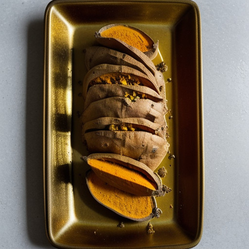 Spiced Baked Sweet Potatoes recipe image