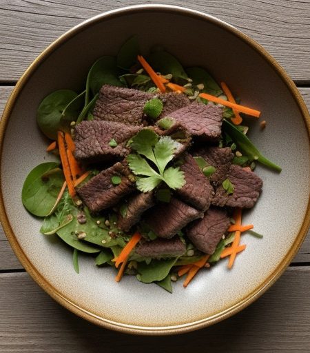 Spiced Beef & Rice Stick Salad recipe image